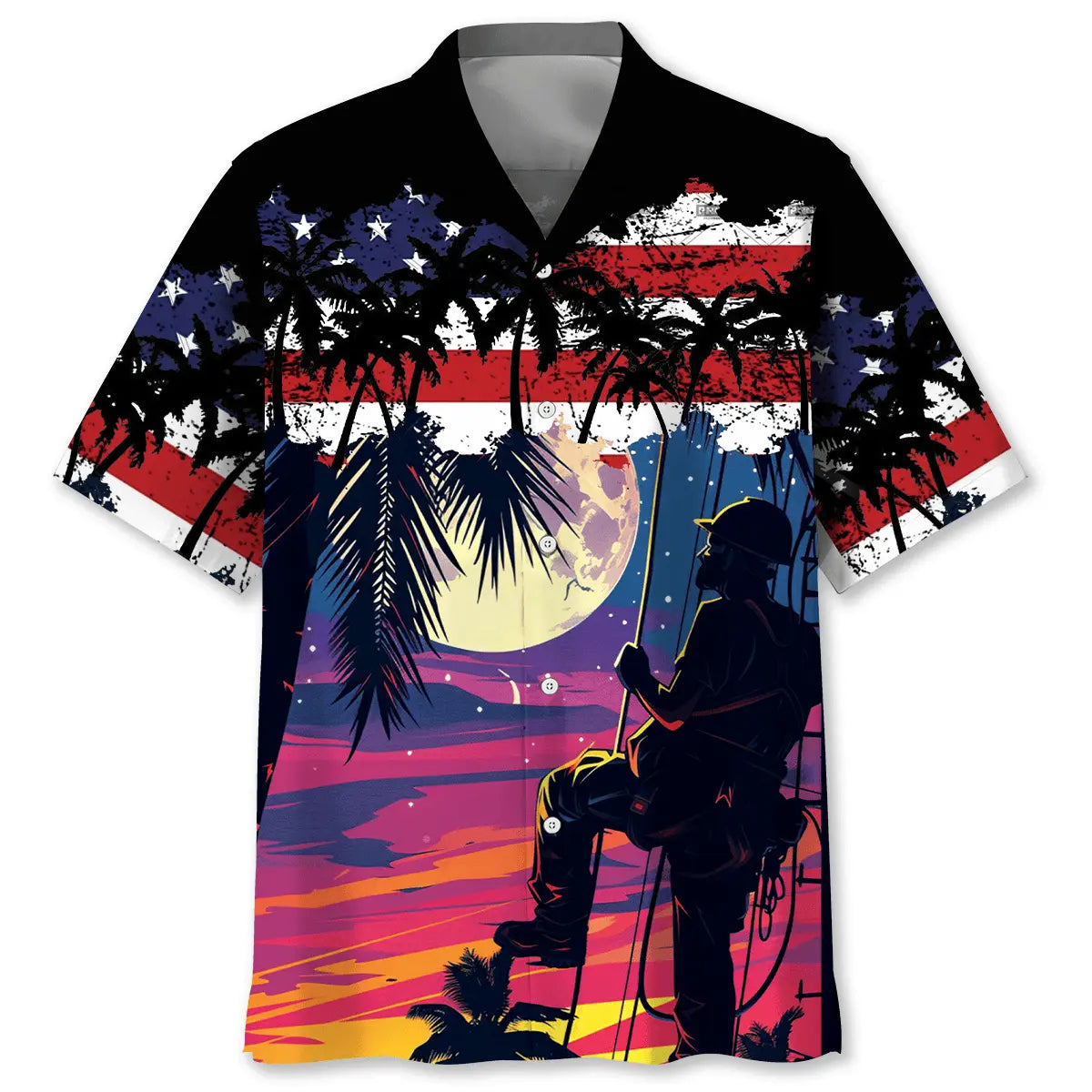 Retired Lineman Hawaiian Shirt For Coastal Adventure And Memorable Gifting