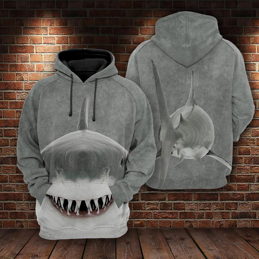 Shark Smile Ocean Hoodie For Beach Lovers Outdoor Activities And Thoughtful Gifts
