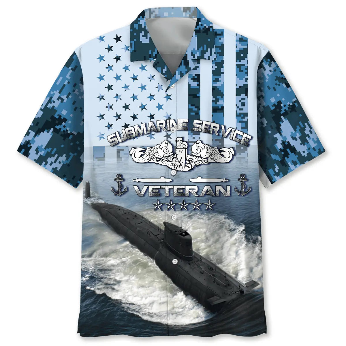 Submarine Service Veteran Hawaiian Shirt For Poolside Gathering, Relaxed Getaway, And Everyday Comfort