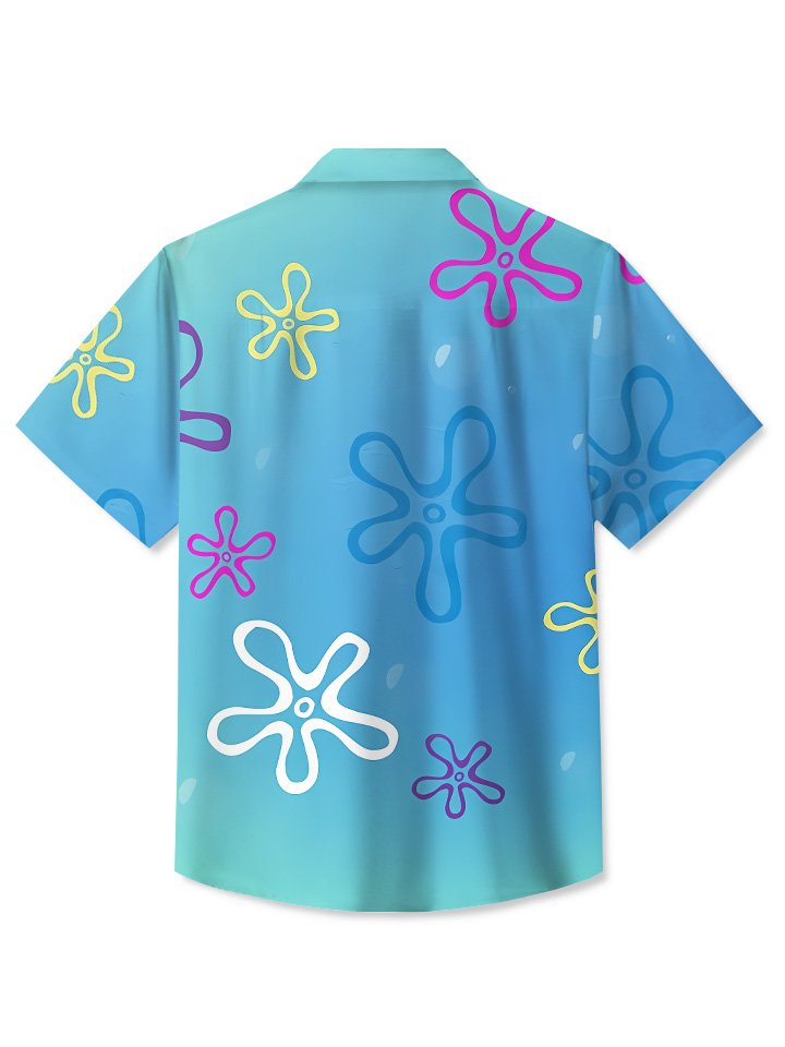 Floral Summer Ombre Plant Vacation Hawaiian Shirt For Beach Days, Summer Outings, And Thoughtful Gift Giving