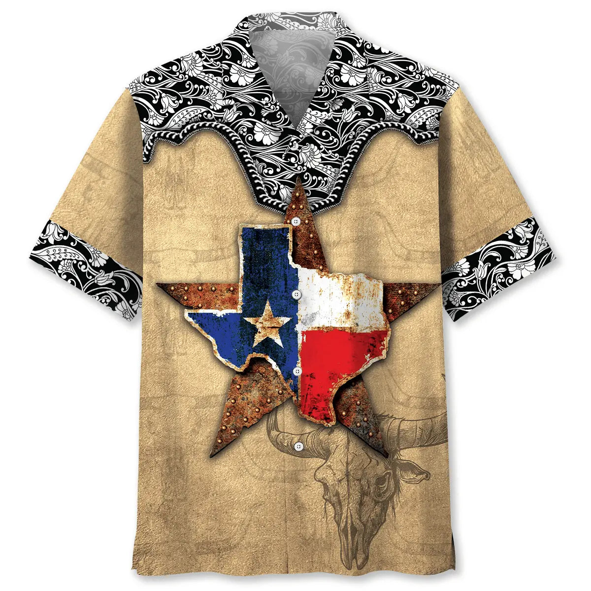 Texas The Lone Star State Custom Name Hawaiian Shirt For Outdoor Event And Coastal Casual Wear