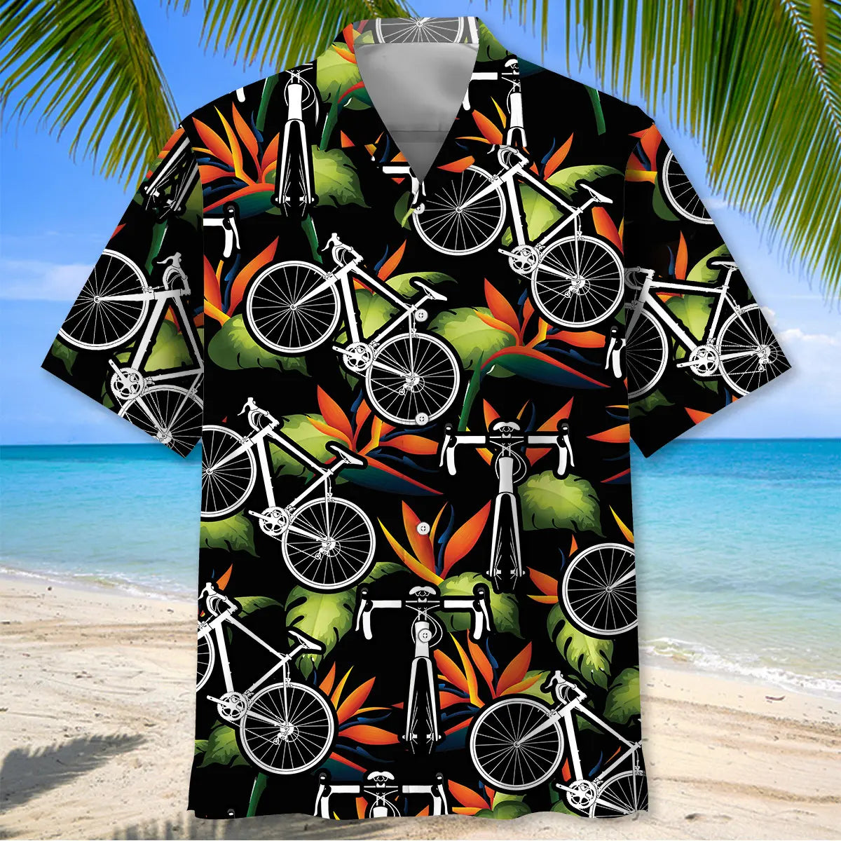 Tropical Road Bike Hawaiian Shirt