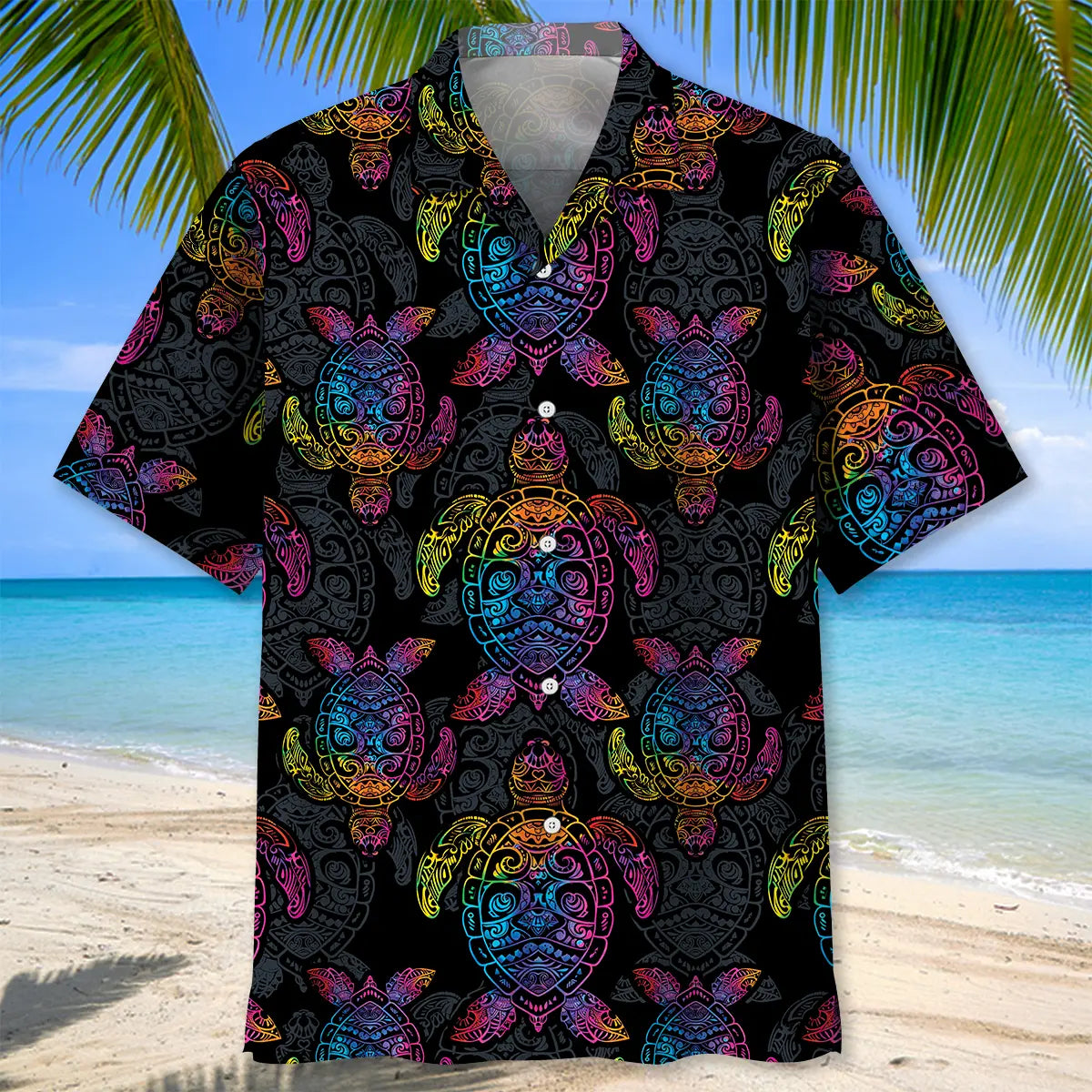 Turtle Polynesian Hawaiian Shirt For Family Vacation And Relaxed Resort Style