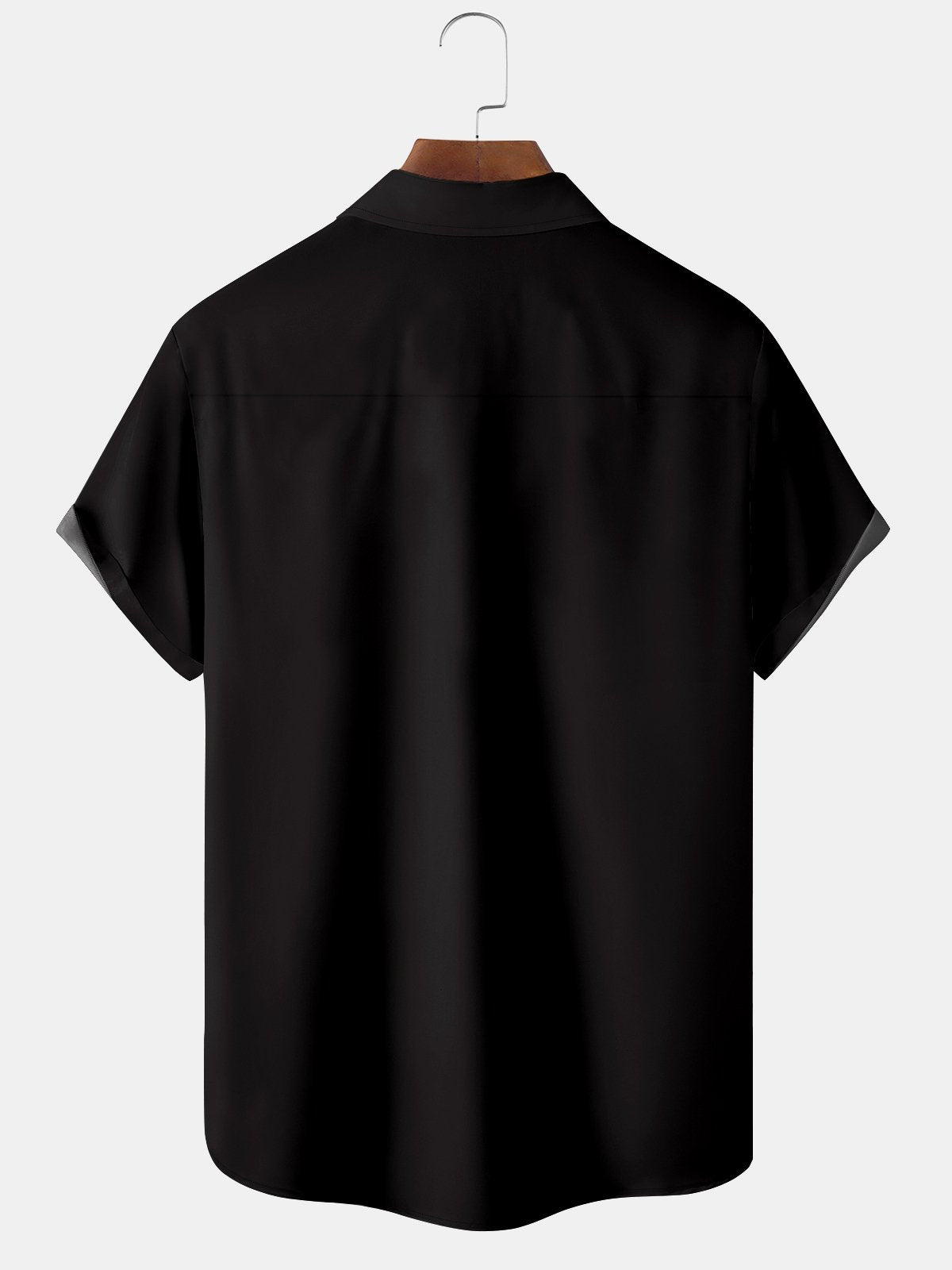 Vintage Island Vacation Black Guayabera Shirts Aloha Hawaiian Shirt For Summer Vacation, Beach Travel, And Casual Wear