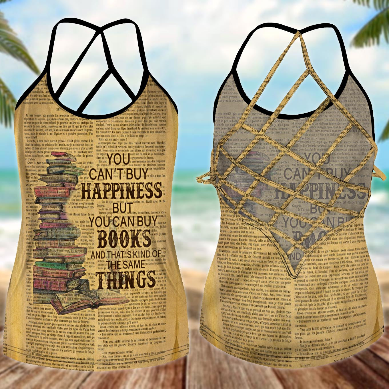 Books Like Life Hollow Tank Top For Active Lifestyles And Weekend Style