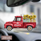 Red Truck Sunflower Jars Serve The Lord Personalized 20 Oz Tumbler For Coffee Travel And Daily Drinks
