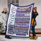 Family Mothers Day Mother Flannel Blanket For Cozy Bedroom Sofa Decor
