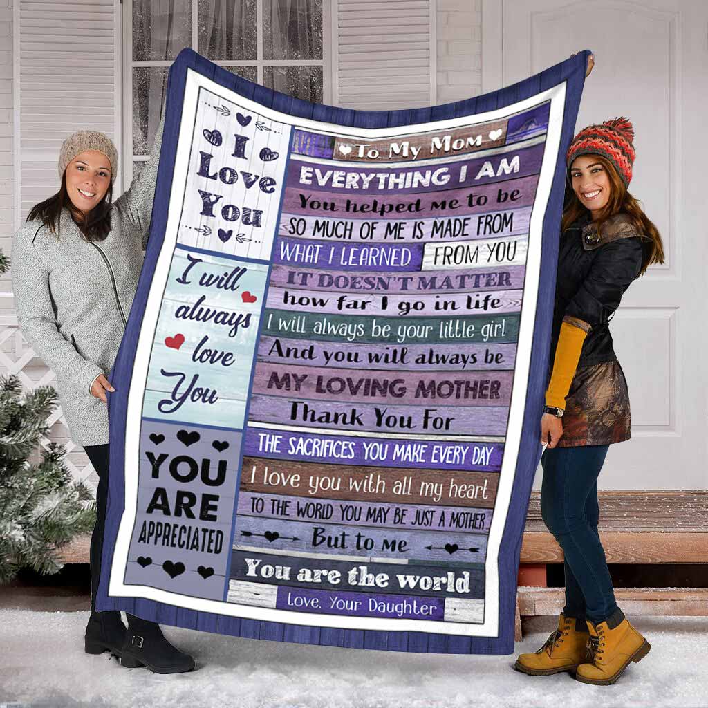 Family Mothers Day Mother Flannel Blanket For Cozy Bedroom Sofa Decor