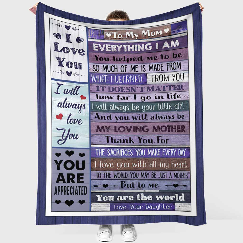 Family Mothers Day Mother Flannel Blanket For Cozy Bedroom Sofa Decor