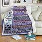 Family Mothers Day Mother Flannel Blanket For Cozy Bedroom Sofa Decor