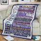 Family Mothers Day Mother Flannel Blanket For Cozy Bedroom Sofa Decor