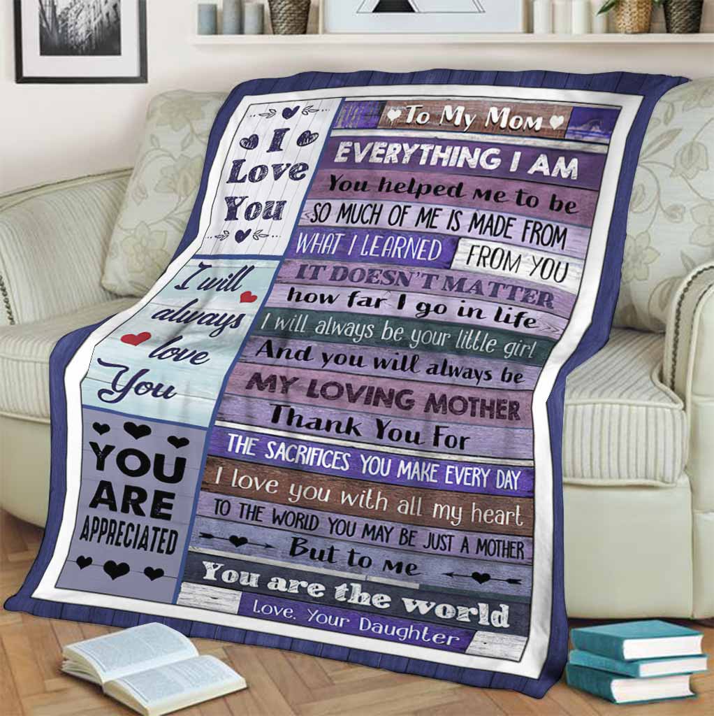 Family Mothers Day Mother Flannel Blanket For Cozy Bedroom Sofa Decor