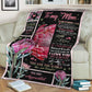 Artistic To Me You Are The World Mother Flannel Blanket For Cozy Bedroom Sofa Decor