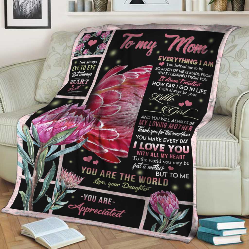 Artistic To Me You Are The World Mother Flannel Blanket For Cozy Bedroom Sofa Decor