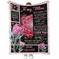 Artistic To Me You Are The World Mother Flannel Blanket For Cozy Bedroom Sofa Decor