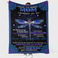 Butterfly Love Mom I Am Flannel Blanket For Cozy Bedroom Sofa Decor