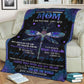 Butterfly Love Mom I Am Flannel Blanket For Cozy Bedroom Sofa Decor