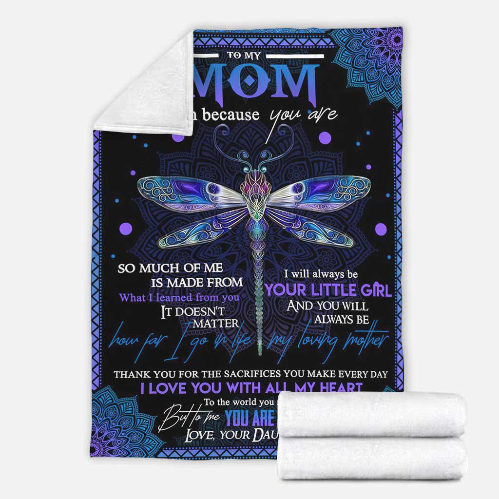 Butterfly Love Mom I Am Flannel Blanket For Cozy Bedroom Sofa Decor