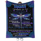 Butterfly Love Mom I Am Flannel Blanket For Cozy Bedroom Sofa Decor