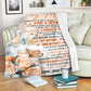 Rose Gift For Mom Mother Flannel Blanket For Cozy Bedroom Sofa Decor