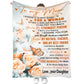 Rose Gift For Mom Mother Flannel Blanket For Cozy Bedroom Sofa Decor