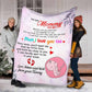 Family To My Mommy I Love You Flannel Blanket For Cozy Bedroom Sofa Decor