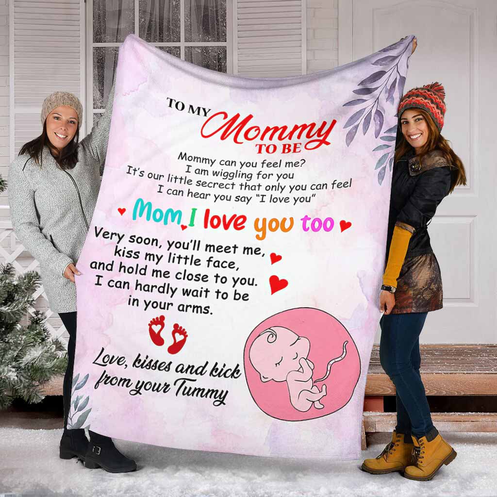 Family To My Mommy I Love You Flannel Blanket For Cozy Bedroom Sofa Decor