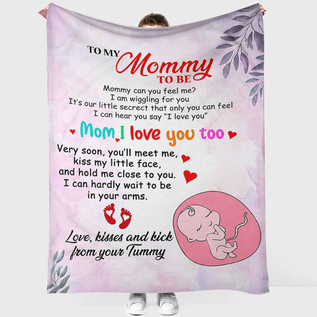 Family To My Mommy I Love You Flannel Blanket For Cozy Bedroom Sofa Decor