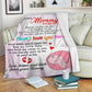 Family To My Mommy I Love You Flannel Blanket For Cozy Bedroom Sofa Decor