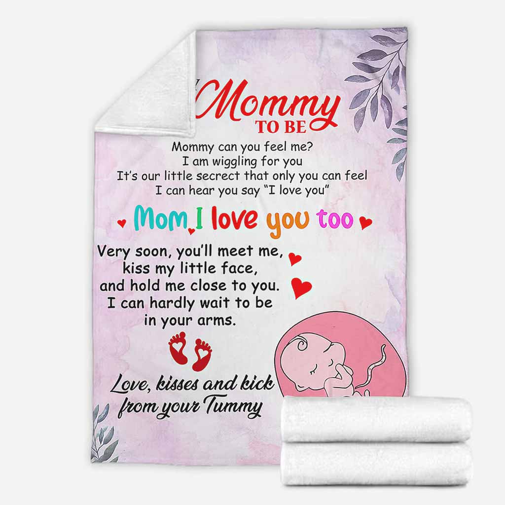 Family To My Mommy I Love You Flannel Blanket For Cozy Bedroom Sofa Decor