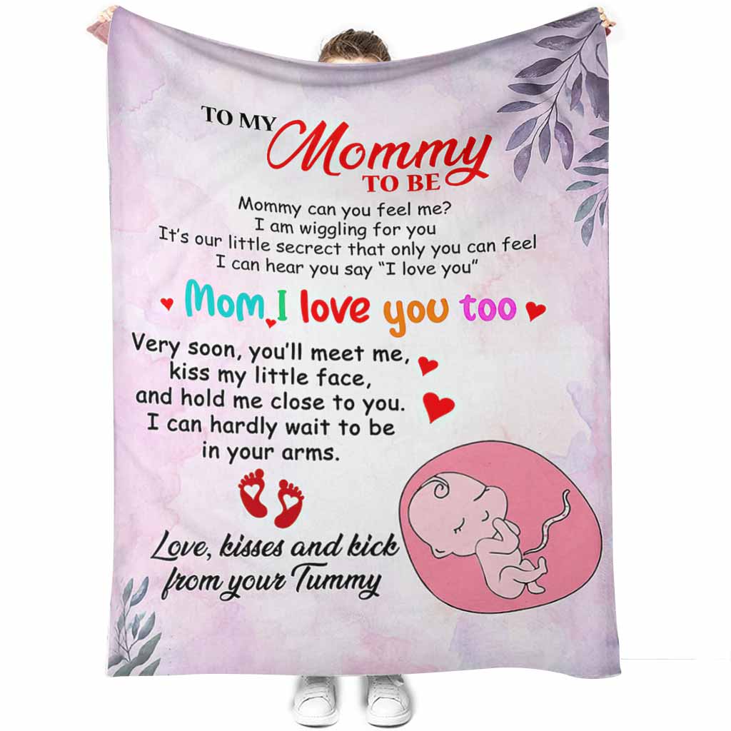 Family To My Mommy I Love You Flannel Blanket For Cozy Bedroom Sofa Decor