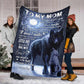 Wolf Gift For Mom Wolf Lover Flannel Blanket For Cozy Bedroom Sofa Decor