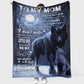 Wolf Gift For Mom Wolf Lover Flannel Blanket For Cozy Bedroom Sofa Decor