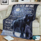 Wolf Gift For Mom Wolf Lover Flannel Blanket For Cozy Bedroom Sofa Decor