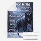 Wolf Gift For Mom Wolf Lover Flannel Blanket For Cozy Bedroom Sofa Decor