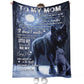 Wolf Gift For Mom Wolf Lover Flannel Blanket For Cozy Bedroom Sofa Decor