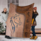 Horse Love His Life Flannel Blanket For Cozy Bedroom Sofa Decor