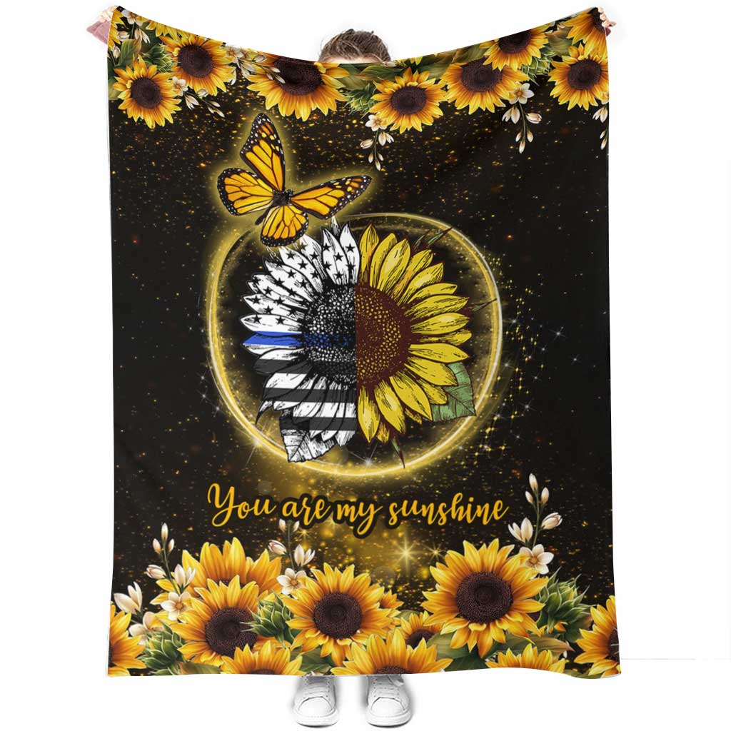 Sunflower You Are My Sunshine Flannel Blanket For Cozy Bedroom Sofa Decor