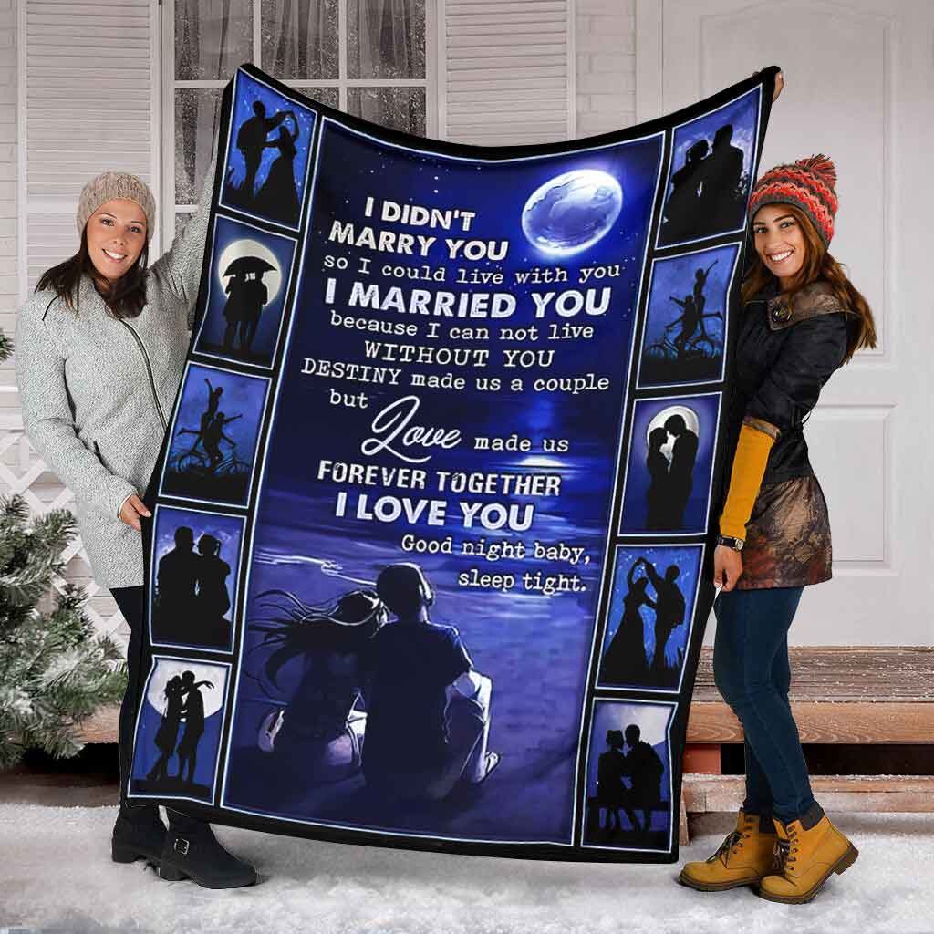 Family Love Forever Together Couple Flannel Blanket For Cozy Bedroom Sofa Decor