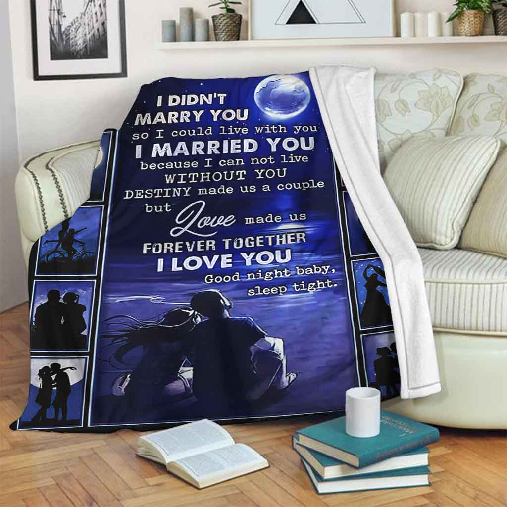Family Love Forever Together Couple Flannel Blanket For Cozy Bedroom Sofa Decor