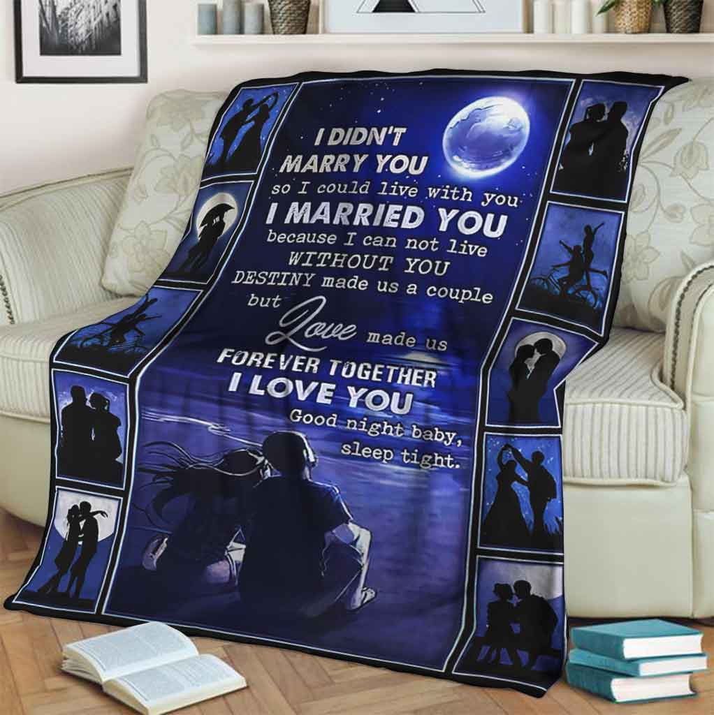Family Love Forever Together Couple Flannel Blanket For Cozy Bedroom Sofa Decor