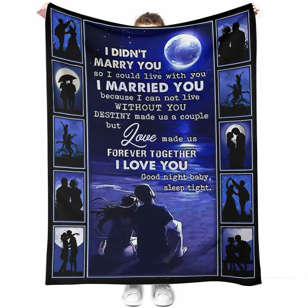 Family Love Forever Together Couple Flannel Blanket For Cozy Bedroom Sofa Decor
