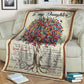 Family To My Daughter From Mom Unique Flannel Blanket For Cozy Bedroom Sofa Decor