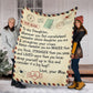 Dear Mom Daughter Love Letter Flannel Blanket For Cozy Bedroom Sofa Decor