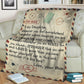 Dear Mom Daughter Love Letter Flannel Blanket For Cozy Bedroom Sofa Decor