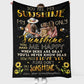 Family You Are My Sunshine Flannel Blanket For Cozy Bedroom Sofa Decor