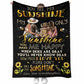 Family You Are My Sunshine Flannel Blanket For Cozy Bedroom Sofa Decor