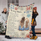 Family I Am Always With You Mother Flannel Blanket For Cozy Bedroom Sofa Decor