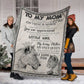 Lion I Love You To The Moon And Back Flannel Blanket For Cozy Bedroom Sofa Decor