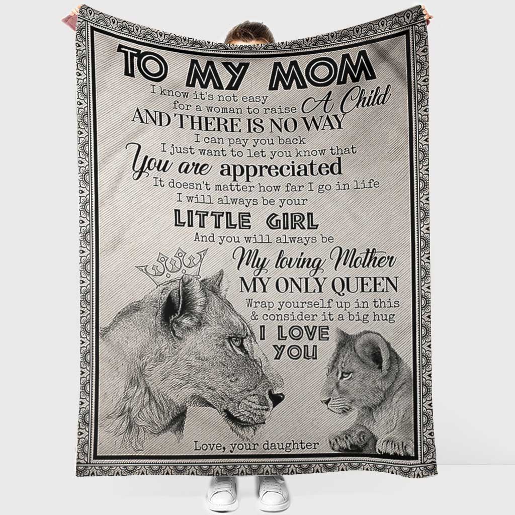 Lion I Love You To The Moon And Back Flannel Blanket For Cozy Bedroom Sofa Decor